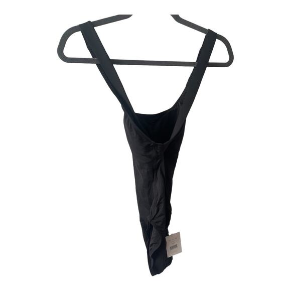 Andie Swim The Tulum One Piece Swimsuit Resortwear Beach Flat Black Classic Sz M - Picture 6 of 9